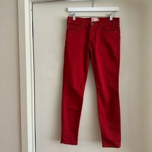 Current/Elliott The Stiletto Jean in Rodeo Red